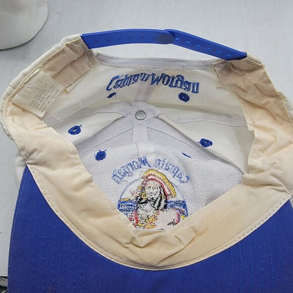 Captain Morgan Original Spiced Rum Snapback Hat Adults White Blue Casual - Picture 7 of 9